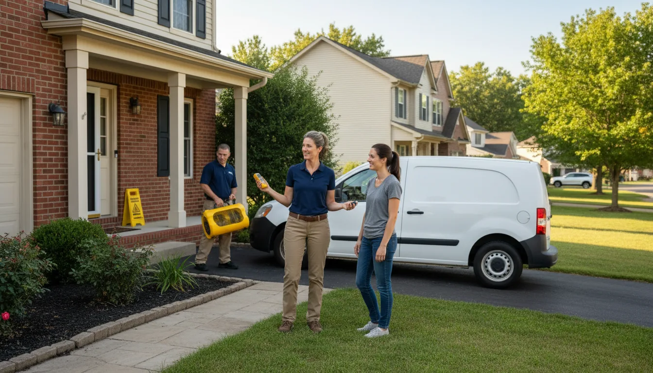 Residential water damage restoration in Hackberry, LA